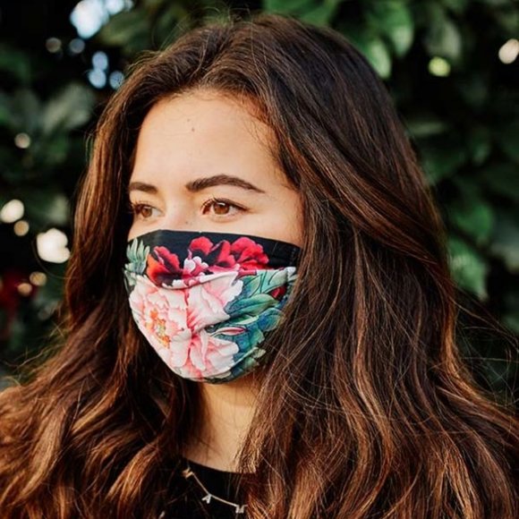 Johnny Was Signature Print Neutral Designer Mask - Picture 3 of 3